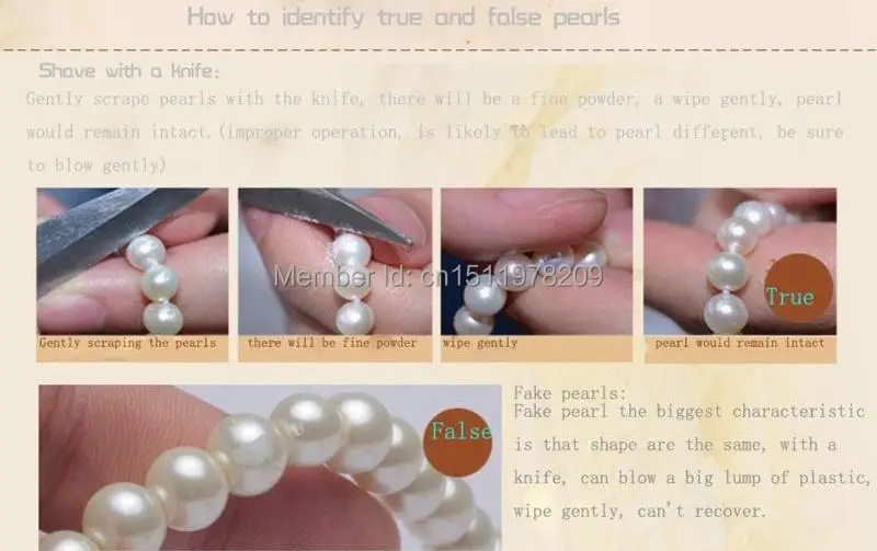 Genuine Água Doce Solta Pérolas Beads
