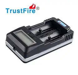 TrustFire TR-011 интеллектуальный цифровой Батарея Зарядное устройство ЖК-дисплей Дисплей Мощность банк с 2 слота USB Порты и разъёмы для 18650 14500 26650