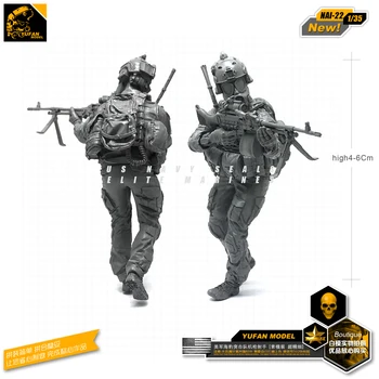 

1/35 Resin Soldier Model of Modern Us Army Commando Biochemical Gunners NAI-22