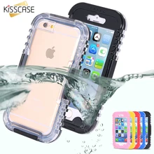 Kisscase IP-68 Водонепроницаемый Heavy Duty Hybrid плавание Dive чехол для Apple iPhone 6/6 S плюс 5S SE воды Грязь/ударостойкой телефона