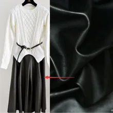 135*50 cm Schwarz Kunstleder Stoff Kunstleder PU Stoff Synthetischen Kunstleder Material Sewing Diy Hosen Kleid quilten