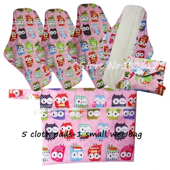 

Waterproof New Pattern Cloth Pads Regular Flow Cloth Sanitary Pads 100% Bamboo Mama's Cloth Pads