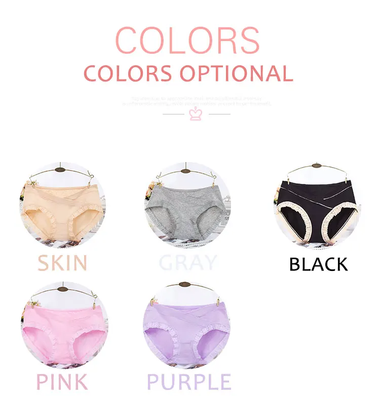 Sexy Lace Fashion Cozy Briefs Cotton Panties Women Bifurcation Stomach lift Pretty Briefs ow Waist Cute Women Underwear Pregnancy (3)