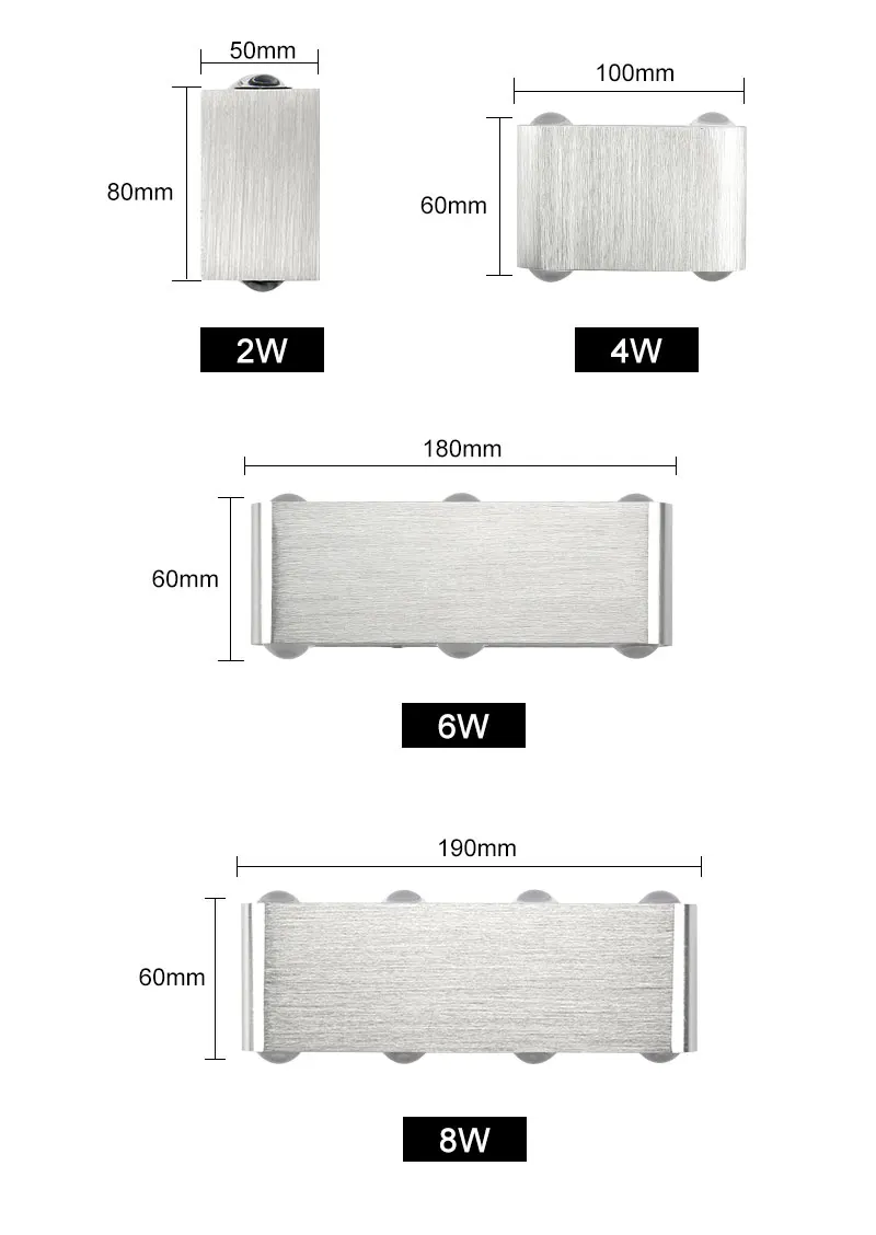 Светодиодный настенный светильник 2 Вт, 4 Вт, 6 Вт, 8 Вт, современный бра, лестничный светильник, водонепроницаемый современный скандинавский настенный светильник для дома, прихожей, крыльца, светильник ing