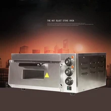 1 шт. gedun-kx2 220 В Горячая электрическая печь для пиццы с таймером для коммерческого использования для приготовления хлеба, торта, пиццы