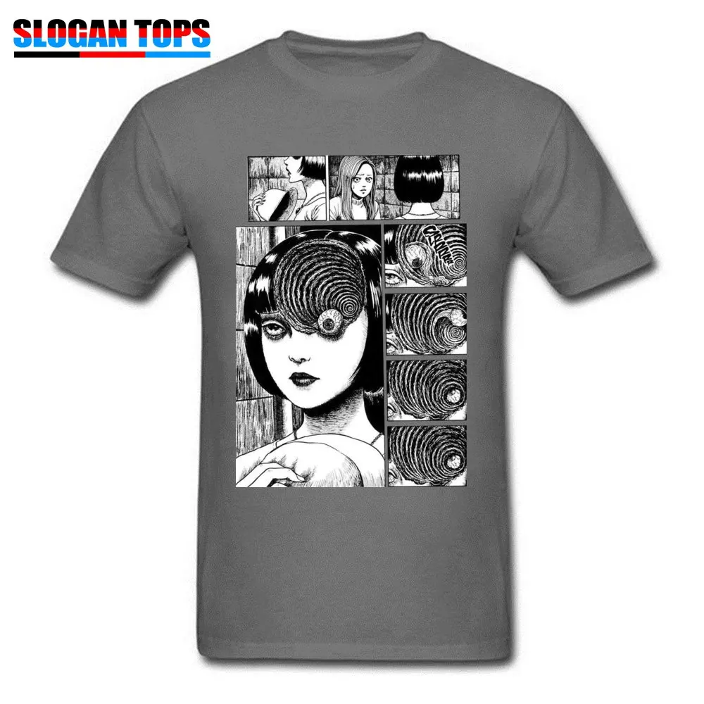 Normal T Shirts Company Crew Neck junji-ito Pure Cotton Youth Tops T Shirt Casual Short Sleeve Tops & Tees Wholesale junji-ito carbon