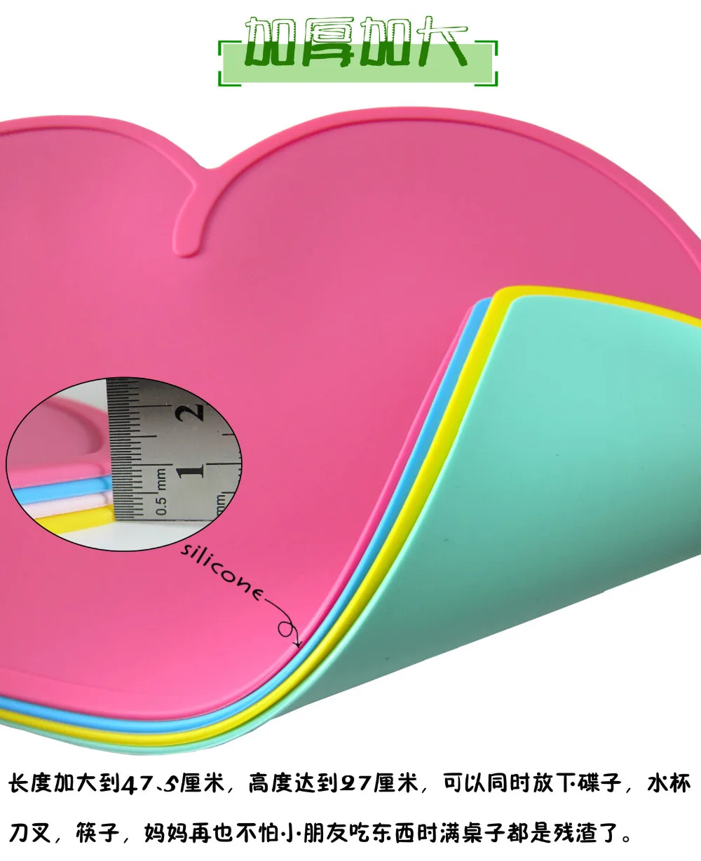 Ideacherry/младенцев облака силикона Коврики на стол Nordic Стиль Водонепроницаемый мобильный Platemat для кормления противоскользящие Кухня посуда