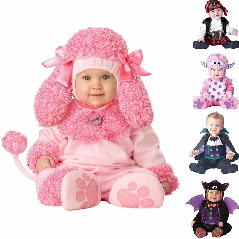 Новинка; Высококачественный костюм на Хэллоуин для маленьких мальчиков и девочек; костюм летучей мыши и вампира; Детский комбинезон; комплект одежды для малышей; розовый цвет