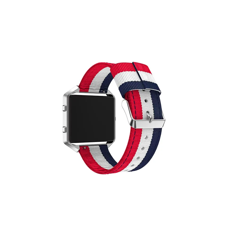 Ремешок для часов Fitbit Blaze 23 мм тонкий тканый нейлоновый спортивный браслет + чехол