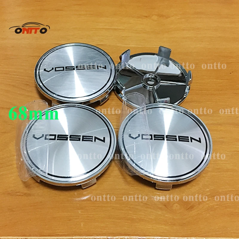 

Hot 20pcs Alloy cover 2.67inch Wheel Center cap Wheel Emblem badge cover 6.5cm logo sticker For vossen wheel Hub Caps 68mm