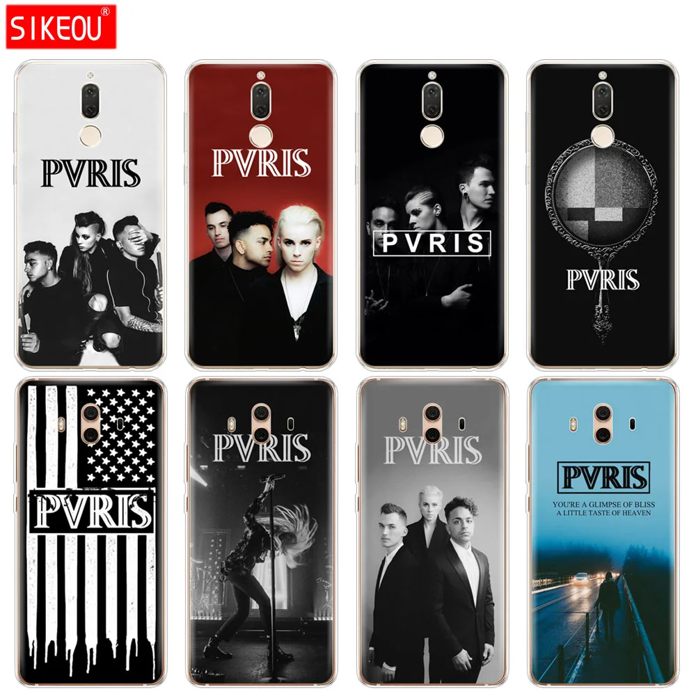 

Silicone Cover phone Case for Huawei mate 7 8 9 10 pro LITE Pvris Band