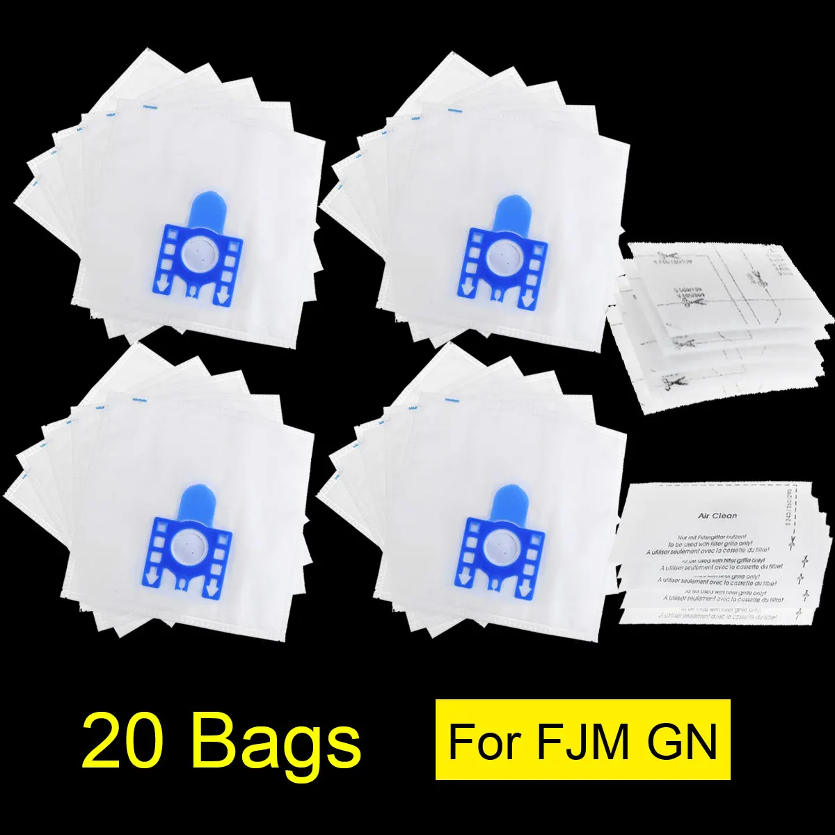 

20 Pcs/Lot Vacuum Cleaner Hoover Dust Bags+8 Filters For Miele GN TT5000 S5210 S5211