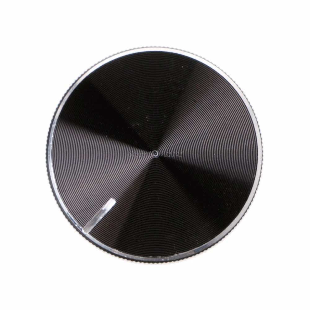 Aluminum Alloy Rotary Control Potentiometer Knob 30x10mm 6mm Shaft Hole Knobs Cap