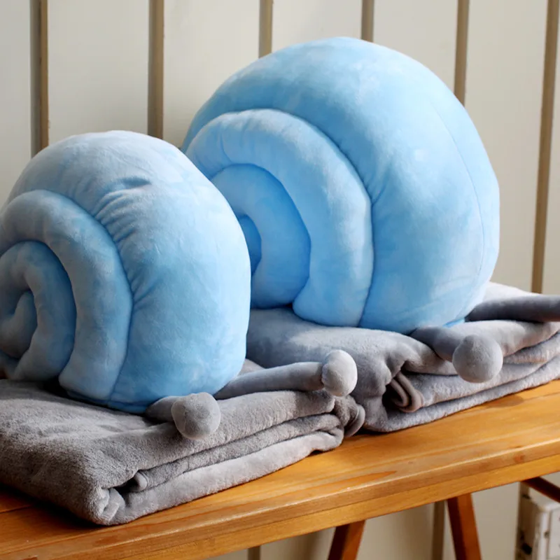 1 Set Fashion Coral fleece font b Cute b font Snail Cartoon font b Pillow b
