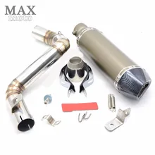 motorcycle middle of exhaust pipe escapamento de moto Akrapovic muffler exhaust pipe for KTM DUKE 200