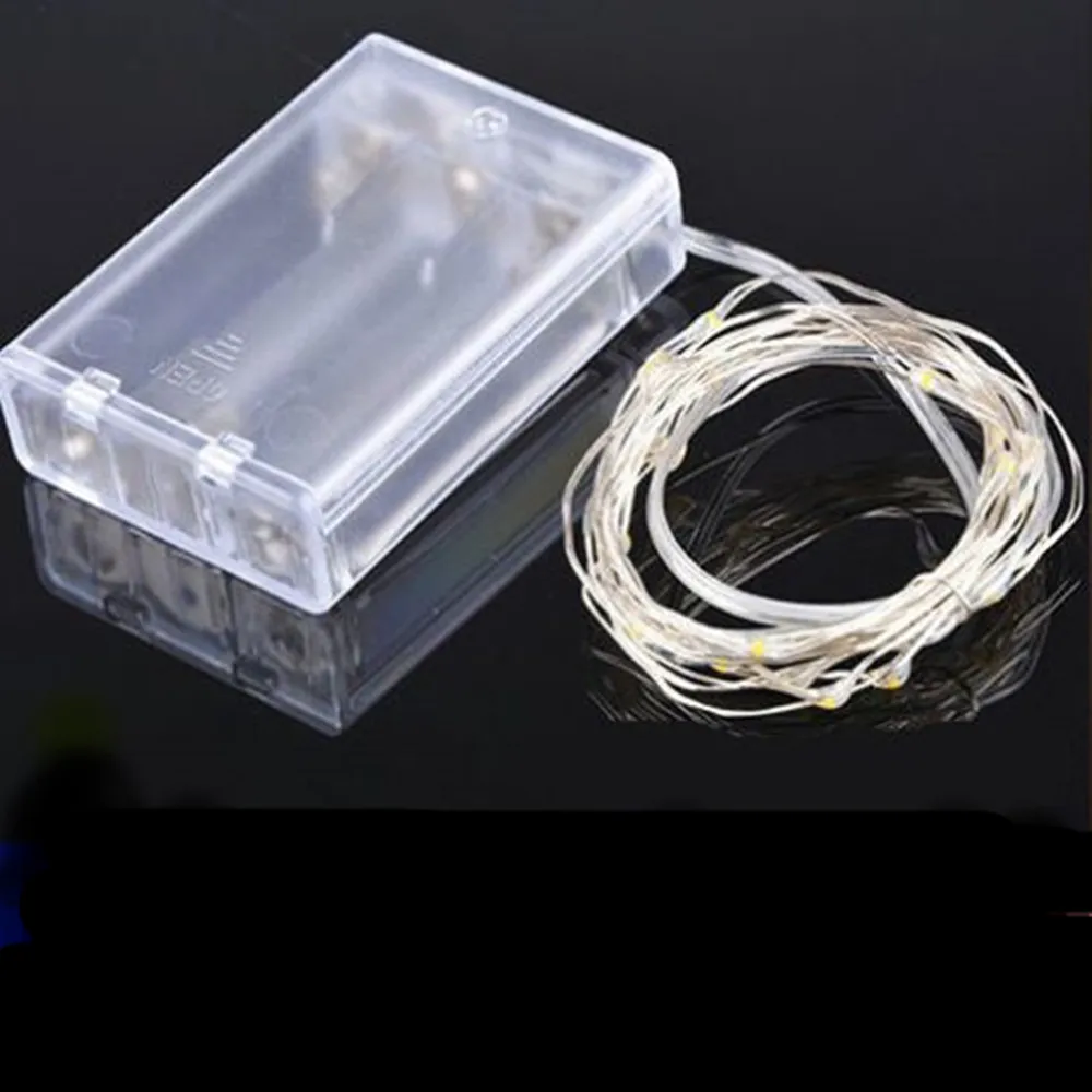Hot 3AA battery box with 3M 30LED String Light 9 colors for Christmas