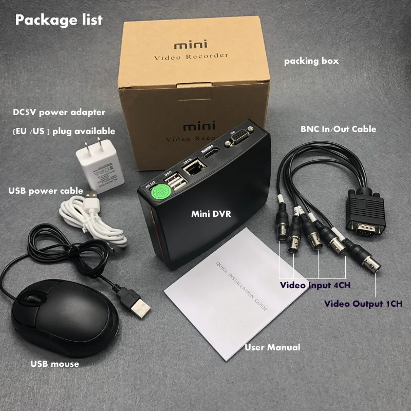 OwlCat 4Ch Супер Мини CCTV AHD DVR 1080N Гибридный DVR NVR 5 в 1 SD видео рекордер мини XVR для 1080P AHD IP аналоговый CVI TVI камера