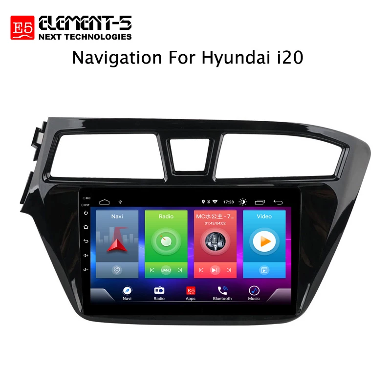 Top Car Android 8.1 Multimedia Player for Hyundai i20 2015-2018 GPS Navigation Device bluetooth steering wheel control support 2