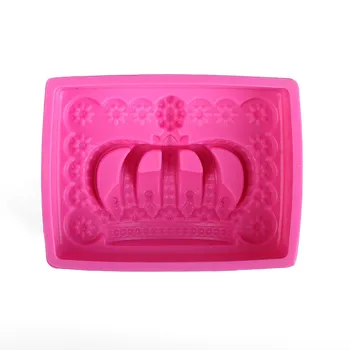 

1PC Silicone Crown Silicone Cake Mold 3D Birthday Cake Decorating Tools Bread Fondant Mold Baking Pastry Tool OK 0284