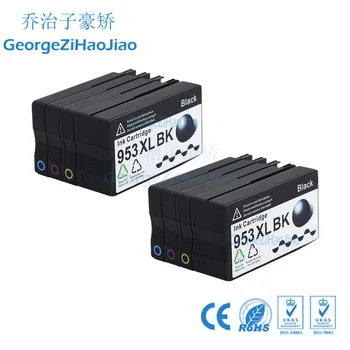 

8 X 953XL With Chip For HP 953 hp953XL Ink Cartridge Design For HP 7740 8210 8710 8715 8720 8730 8740 8725 8728 For Europe