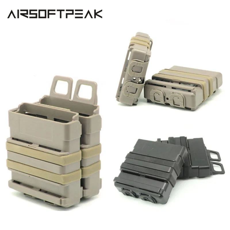 FMA Airsoft Rifle 5.56 Mag M4 Magazine Fast Attach Tactical Pouch Molle