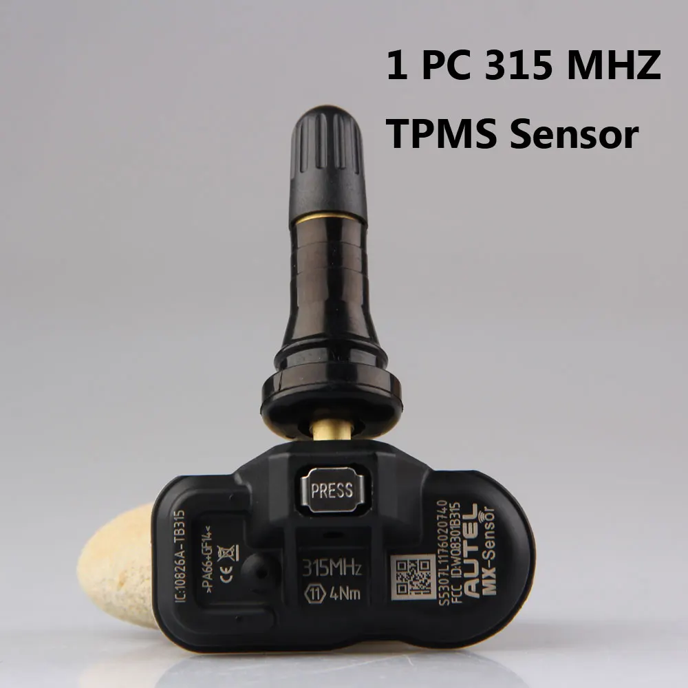 AUTEL TPMS сенсор 433 315 МГц MX-sensor Датчик давления в шинах Мониторинг шин TPMS автомобильный Программируемый датчик OE УРОВНЯ - Цвет: 1PC 315MHZ Rubber