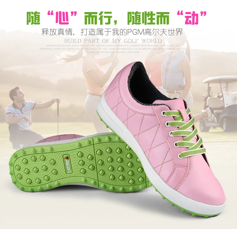Горячая распродажа! г. Ограниченная по времени средняя(b, m) обувь для гольфа PGM женские модели спортивной ультралегкой воды без шипов