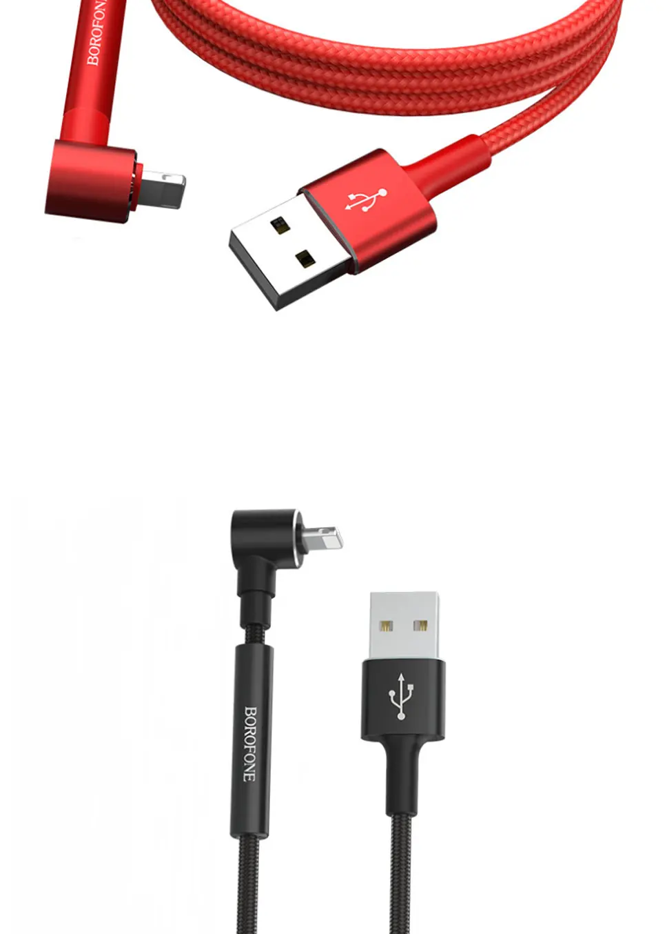 Borofone BU6 плетеный кабель для быстрой зарядки 1,2 м с кабелем usb type-C Micro USB IOS зарядный кабель для iPhone 6 7 8 X XS