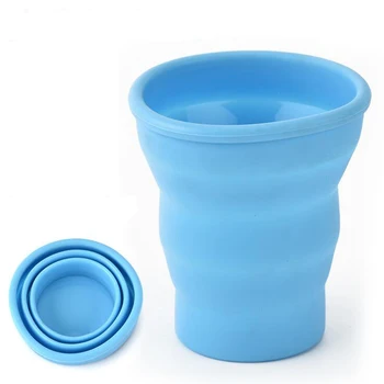 

Collapsible Coffee Cups Portable Silicone Mug Folding Water Bottle Fashion Foldable Tea Mugs Without Lid Free Shipping