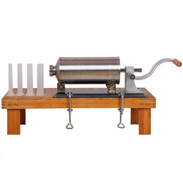 4KG / 8LBS home sausage stuffer salami filling manual horizontal