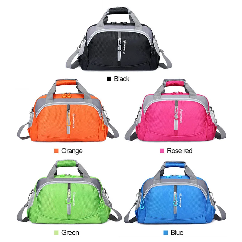 Waterproof Nylon Travel Luggage Bag Large Capacity Sports Yoga Gym Bag Women Fitness Basketball Training Shoulder Bag XA1WD