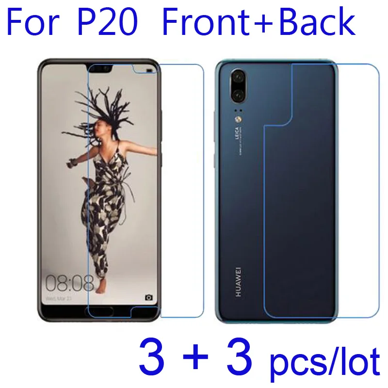 

for Huawei P20 Pro/Plus/Lite Front + Back Both Screen Protectors,6pcs/lot Soft Clear/matte/Nano Anti Explosion Protective Films