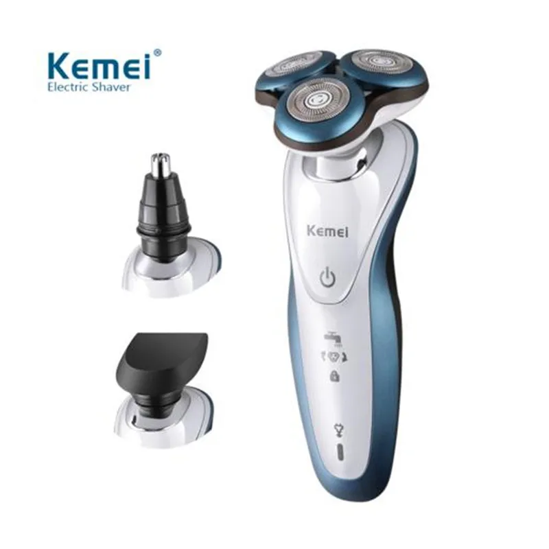 

Men's Care 3 in1  Electric Shaver Triple Blade Electric Shaving Razor Washable Rechargeable Euro Plug Free Shipping