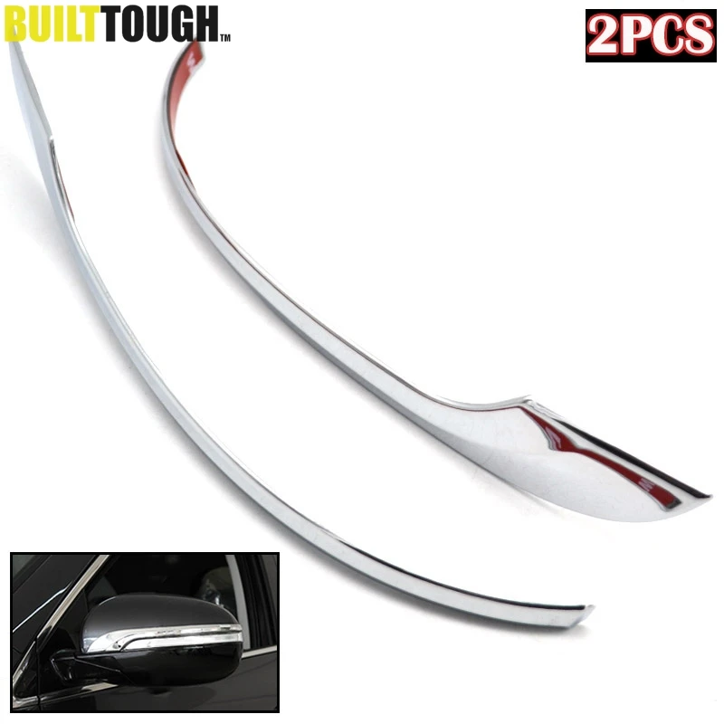 

For Kia Sorento UM 2016 2017 2018 2019 Chrome Rearview Mirror Cover Trim Strip Rear View Molding Frame Garnish Accent Decoration