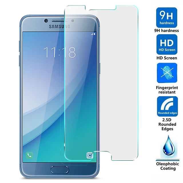 Закаленное стекло 9H для Samsung Galaxy C5 Pro Высококачественная защитная пленка