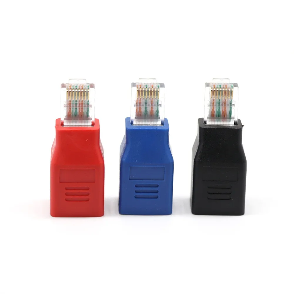 

EPULA RJ45 M/F Adapter Connector High Quality Connected Crossover Cable RJ45 M/F Adapter Male To Female M / F Crossover Adapter