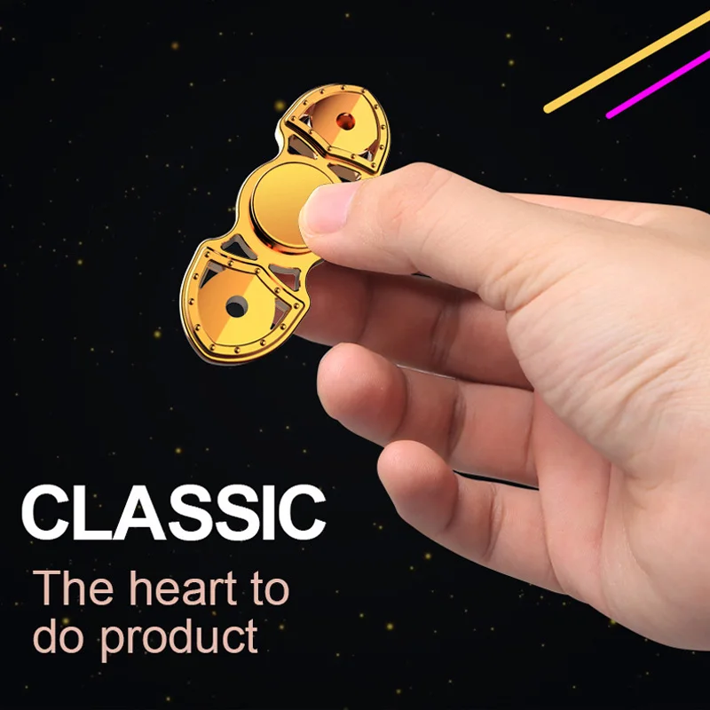 

Finger Gyro Hand Spinner Aluminum Alloy Material For Autism And ADHD Rotation Time Long Anti Stress Toys Multi-color