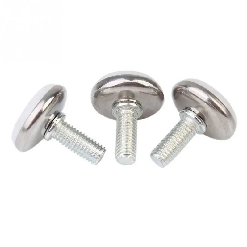 

1set /10pcs White Plastic Base 2.7*0.7*1.8cm Leveling Feet Foot Mounts Pads Handle Screws For Furniture Legs Adjustment