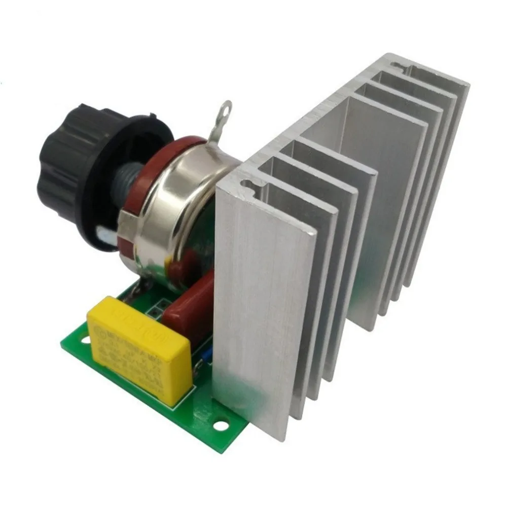 

AC220V/4000W Motor Electric Furnace Fan Regulator Voltage Speed Controller SCR Dimmer High Power Switch Relays