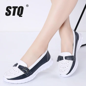 

Stq 2020 Autumn Women Flats Mary Jane Leather Shoes Slip On Ballet Flats Ballerines Flats Woman Flat Loafers Walking Shoes 7736