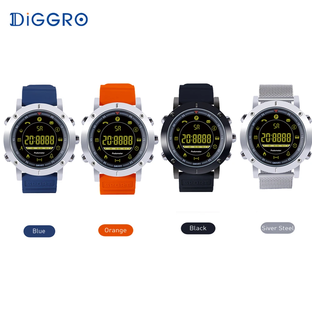 Diggro DI04 Pro EX19 Смарт часы для спорта на открытом воздухе IP68 Водонепроницаемый