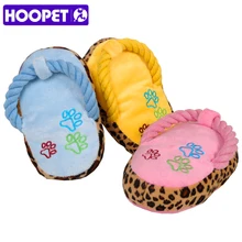 Dogs Toy Pet Blue Puppy Chew Play Cute Plush Slipper Shape Squeaky Toys for Dog Pets Supplies Factory Direct