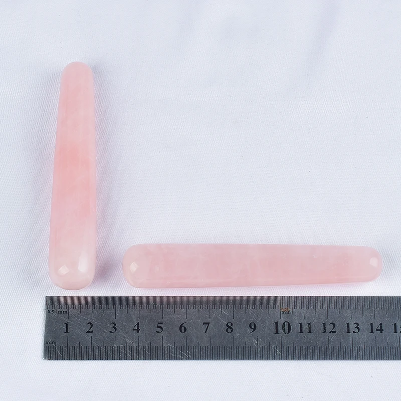 Натуральный розовый кварц йони-палочка кристаллы палочка доставляющая удовольствие массажный инструмент гуаша 110 мм Расслабляющая акупунктурная ручка забота о здоровье нефритовый массажер