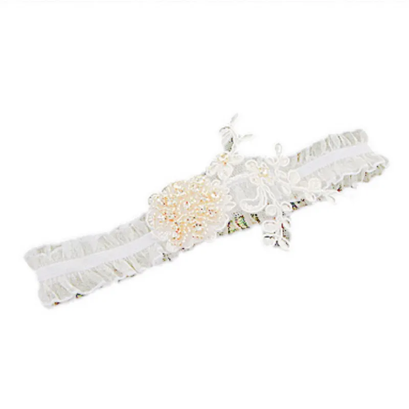 1pcs Wedding Bridal Accessory Translucent Garter Band with Florets and Rhinestonesin Event