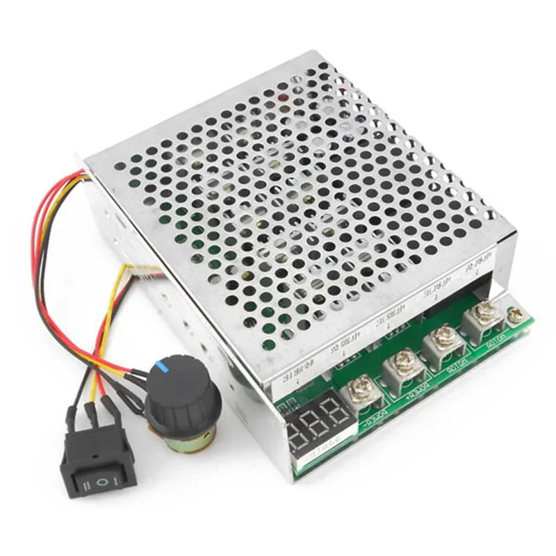 

1pc 60A DC12V 24V 36V 48V Reversible Motor Speed Controller Control Governor with Switch