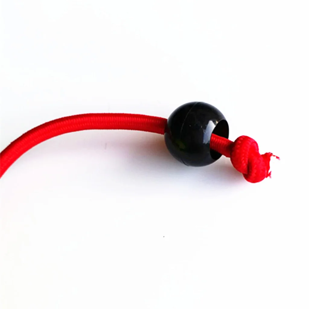 10 Pieces Plastic Elastic Shock Cord Ball Stopper Lock End Toggle Buckle Fastener Stop Black
