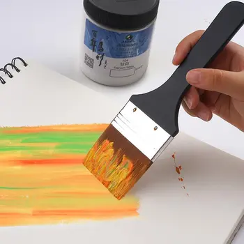 

Stationery wooden oil painting board brush Paint brushes acrylic Watercolor oil Art Paint Brush Nylon Hair