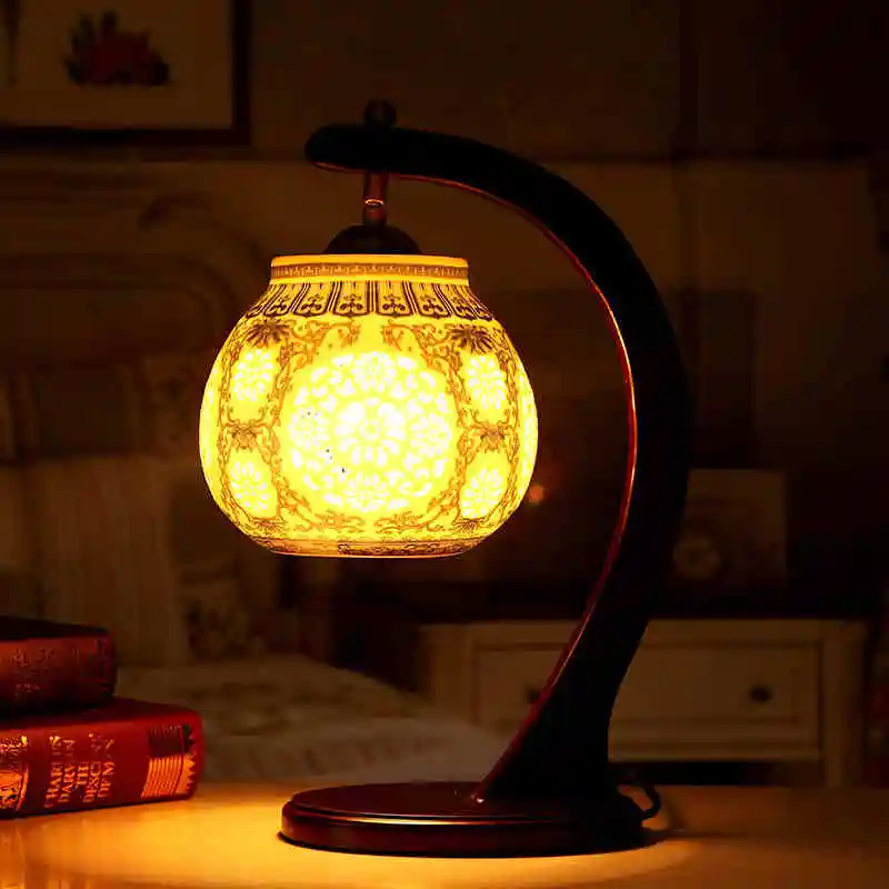 Chinese Hotel Desk Lamp Ceramic Table Lamp Table Lamps Lights