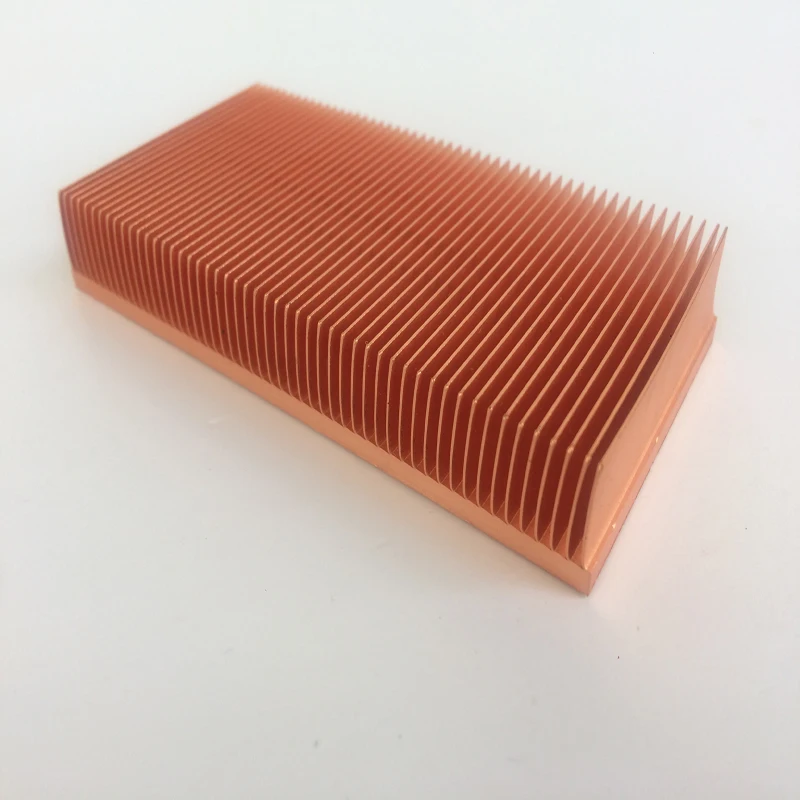 Dissipador de Calor de Cobre Puro 100x50x15 mm Fornecimento Direto da Fábrica Dissipador de Calor Cu1100 - Imagem 3