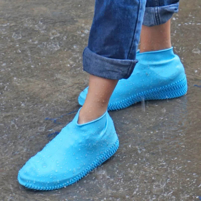 

1 Pair Waterproof Silicone Shoes Covers Keep Shoes Clean Reusable Non-slip Shoes Protectors for Indoor Outdoor Drop Shipping